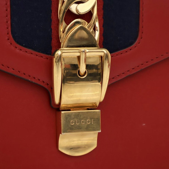 Pre-Loved Gucci Mini Calfskin Sylvie Satchel - Picture 7 of 12